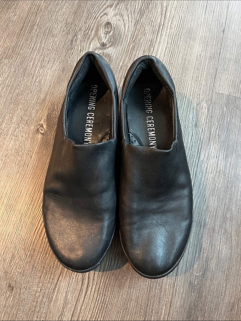 OPENING CEREMONY Leather Slip-On Sneaker